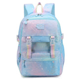 Pale Blue Aesthetic Galaxy Backpack