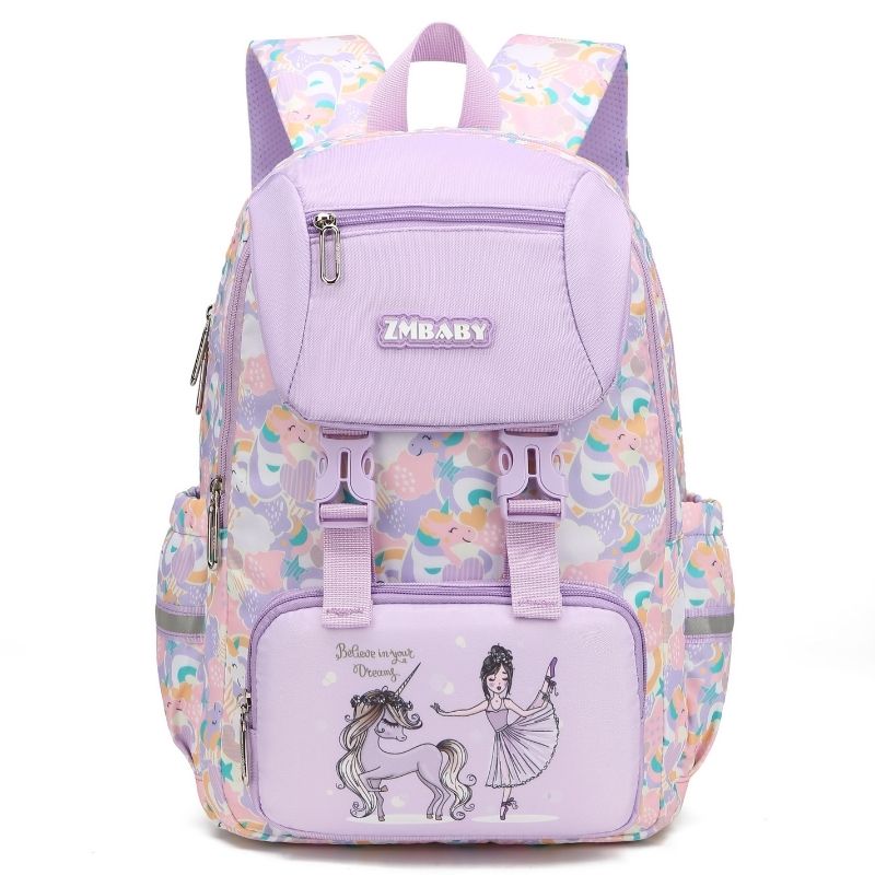 Purple Princess Unicorn Kids Backpack Girls School Bags NZ Happy Kid