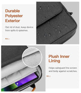 Black Laptop Sleeve 13 inch Black with Shoulder Straps