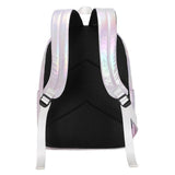 Happy Kid holographic purple school bag β padded shoulder straps and breathable back panel.