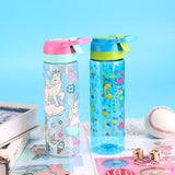 Kids Water Bottle with Straw & Flip-top Lid 750ml Peppy Spout Drink Bottle Tritan BPA Free