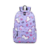 large capacity unicorn school bags and backpacks