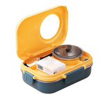 3 Compartments Insulated Stainless Steel Bento Lunch Box - Nordic Camera Shape