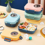 3 Compartments Insulated Stainless Steel Bento Lunch Box - Nordic Camera Shape