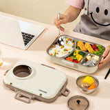 4 Compartments Insulated Stainless Steel Bento Lunch Box - Nordic Camera Shape