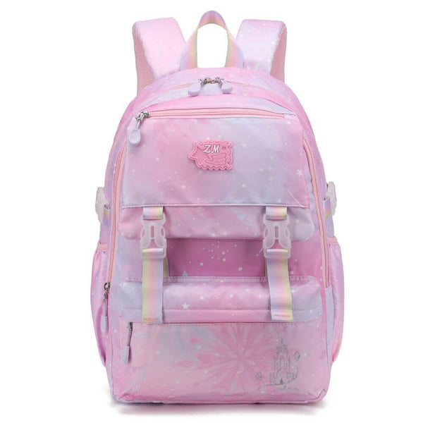 Dark Pink Aesthetic Galaxy Backpack