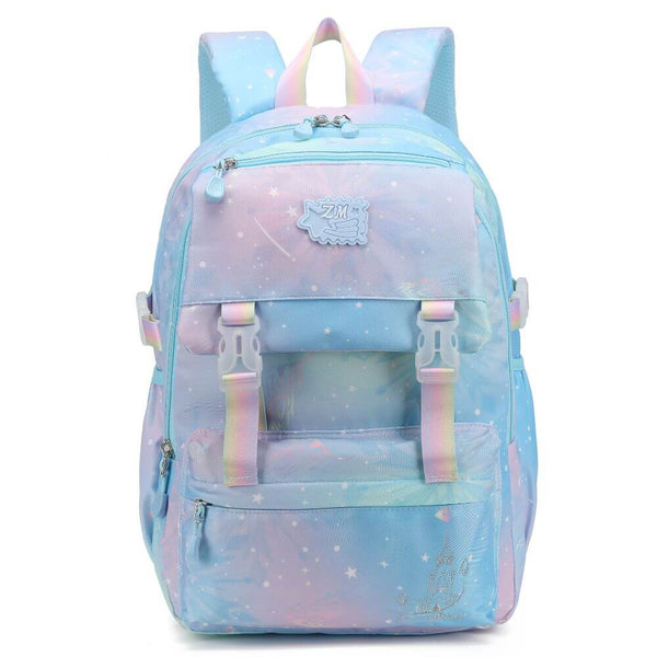 Pale Blue Aesthetic Galaxy Backpack