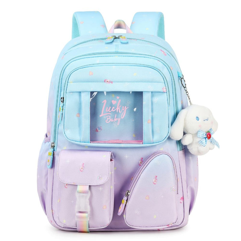 Kids School Bag for Girls NZ Aesthetic Backpack with Spine Protectio