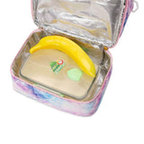 Purple Flower Double Decker Kids Bento Lunch Box Bag