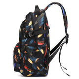 Black Feather Backpack