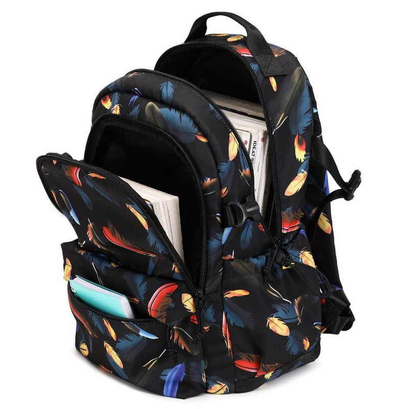 Black Feather Backpack