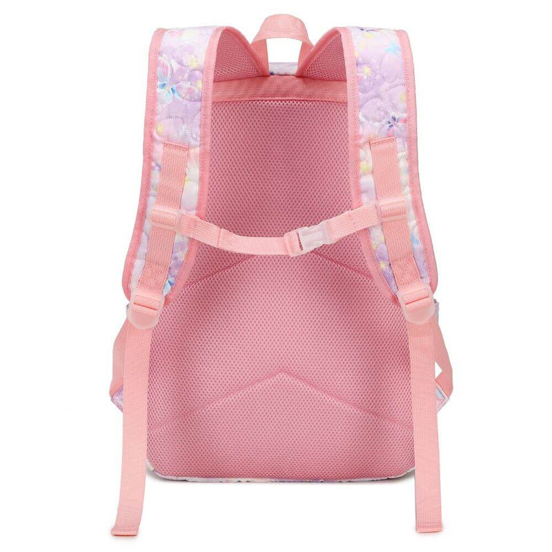 Pink Purple Butterfly School Bag Set