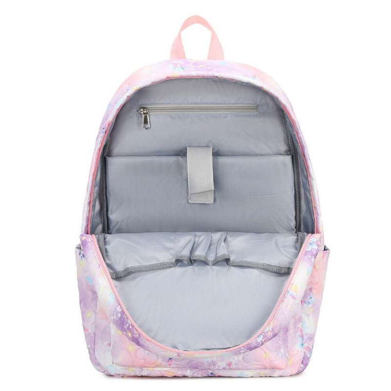 Pink Purple Butterfly School Bag Set