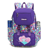 Dark Purple Princess & Unicorn School Bag for Girls