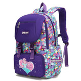 Dark Purple Princess & Unicorn School Bag for Girls