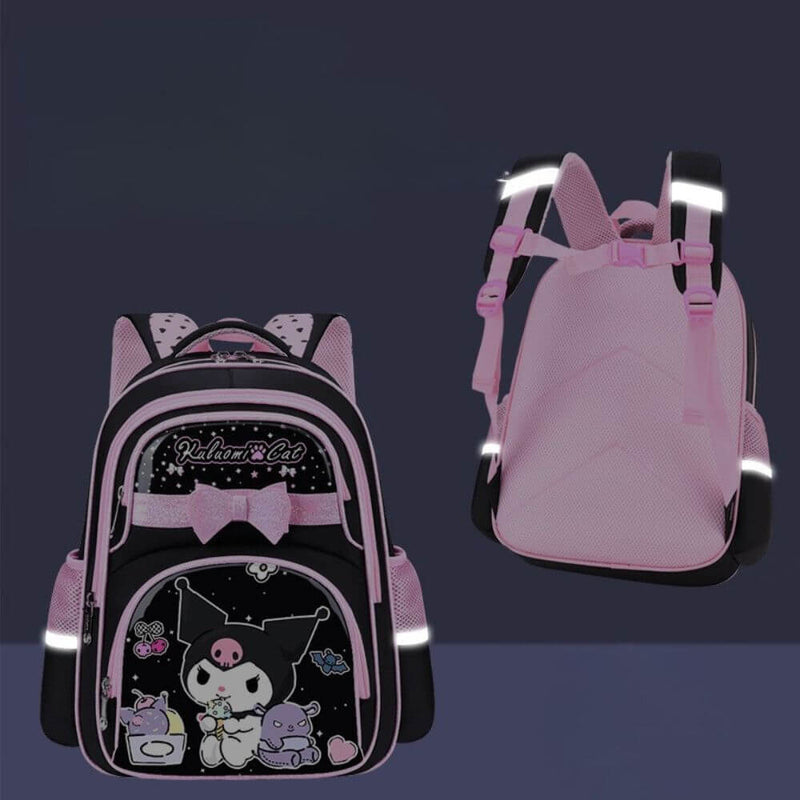 Black & Pink Cute Aesthetic Backpack