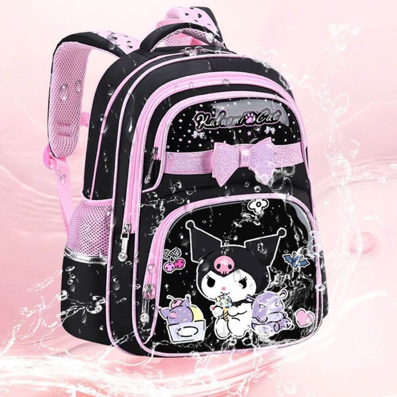 Black & Pink Cute Aesthetic Backpack