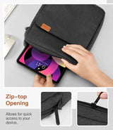 Black Laptop Sleeve 13 inch Black with Shoulder Straps