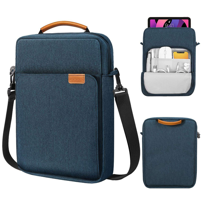 Blue Laptop Sleeve 13 inch Black with Shoulder Straps