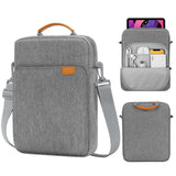 Grey Laptop Sleeve 13 inch Black with Shoulder Straps