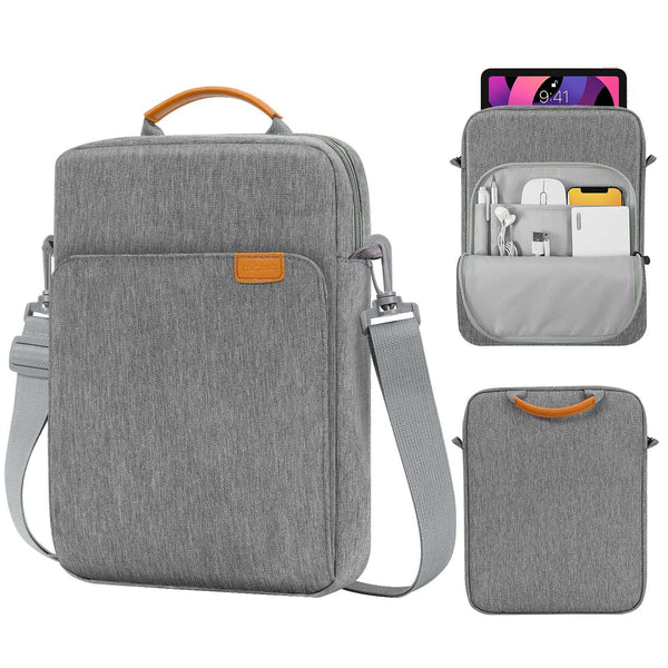 Grey Laptop Sleeve 13 inch Black with Shoulder Straps