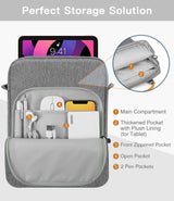 Grey Laptop Sleeve 13 inch Black with Shoulder Straps