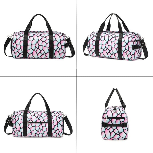 Large Plaid Women's and Girls Duffle Bag