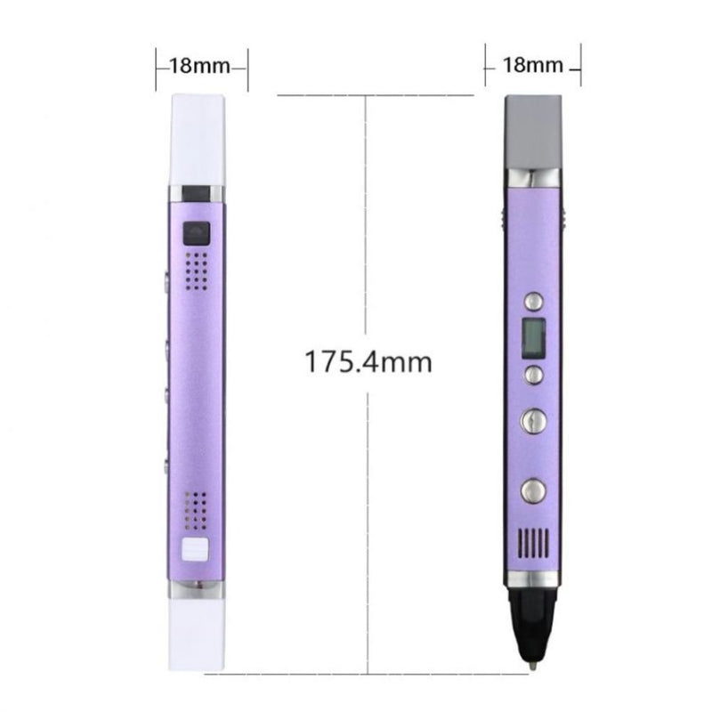 New Version 3D Printing Pen Kit with 10 Colors PCL Filaments