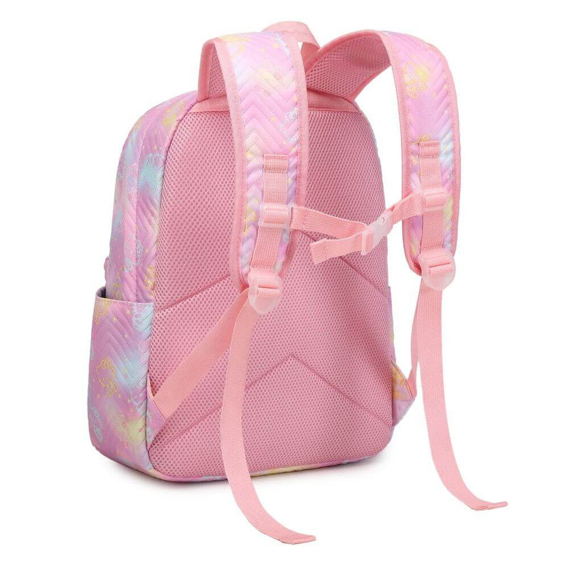 Pink Cartoon Hello Kitty School Bag Set