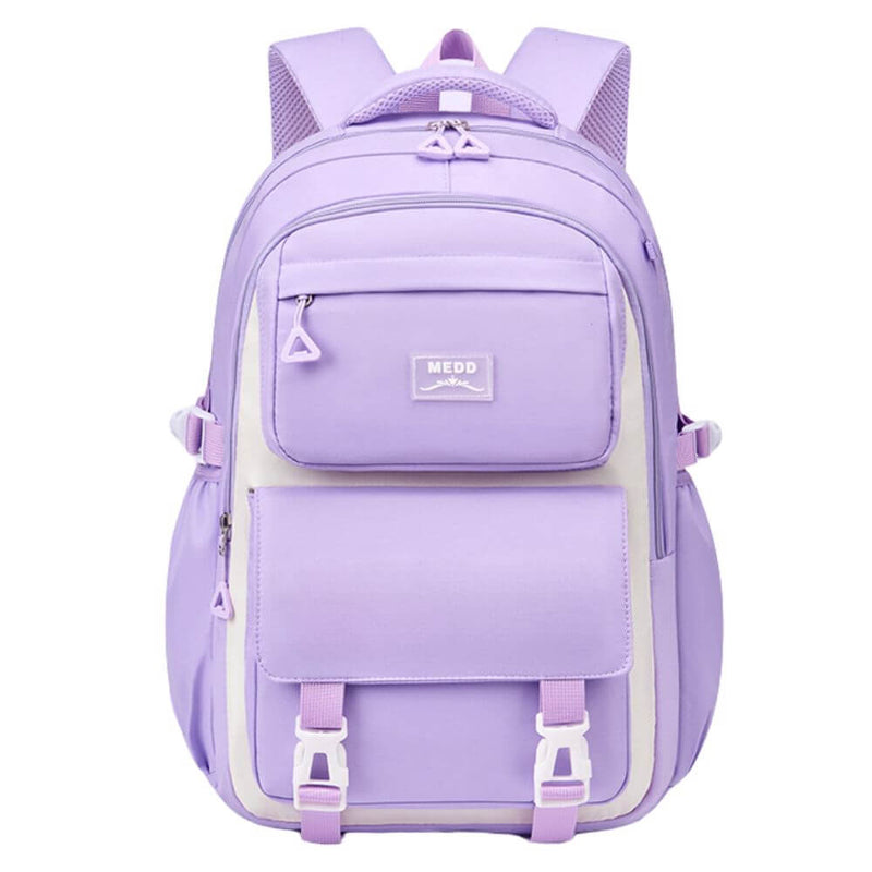 Solid Color Classic Style Backpack