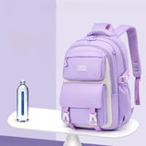 Solid Color Classic Style Backpack