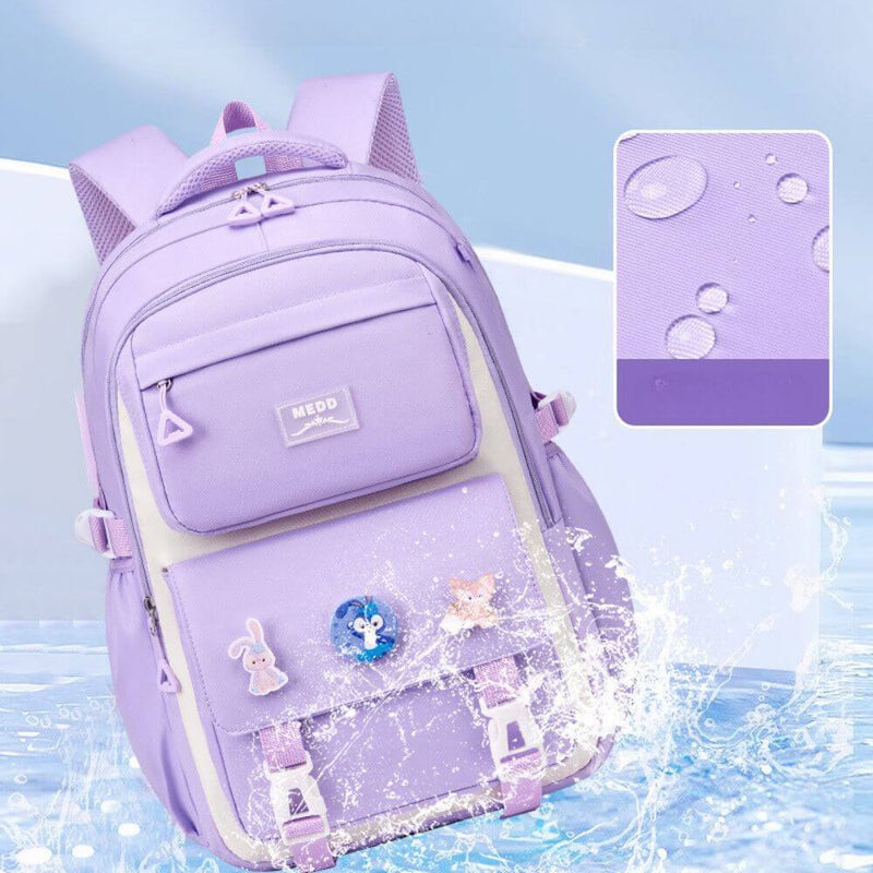 Solid Color Classic Style Backpack