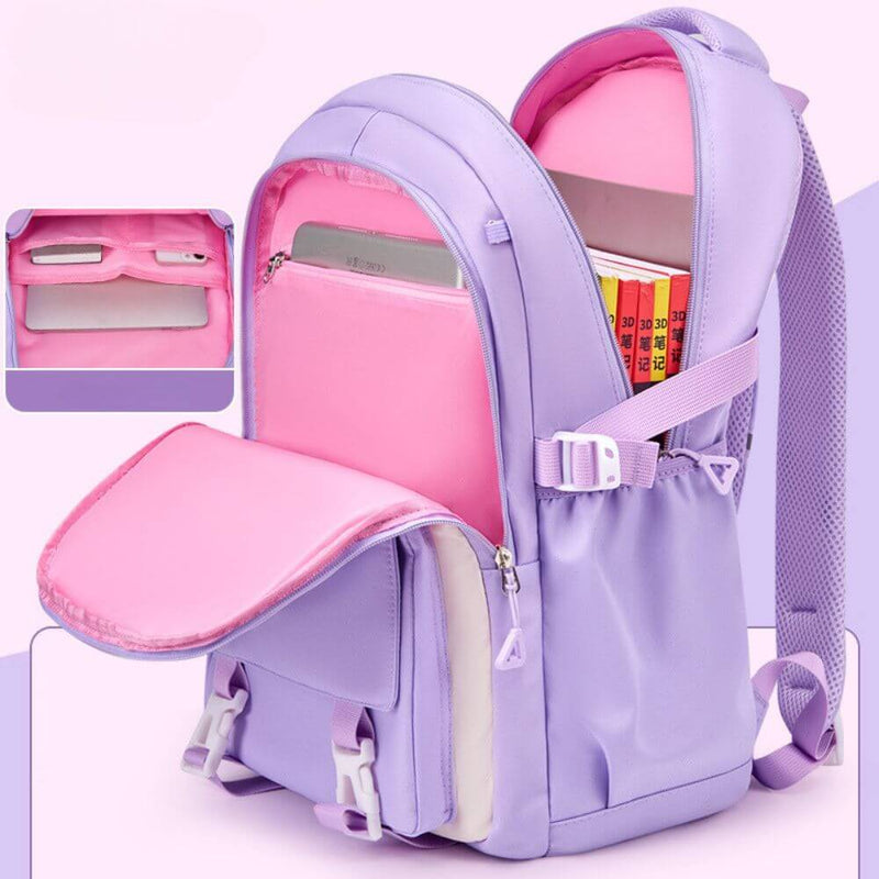 Solid Color Classic Style Backpack