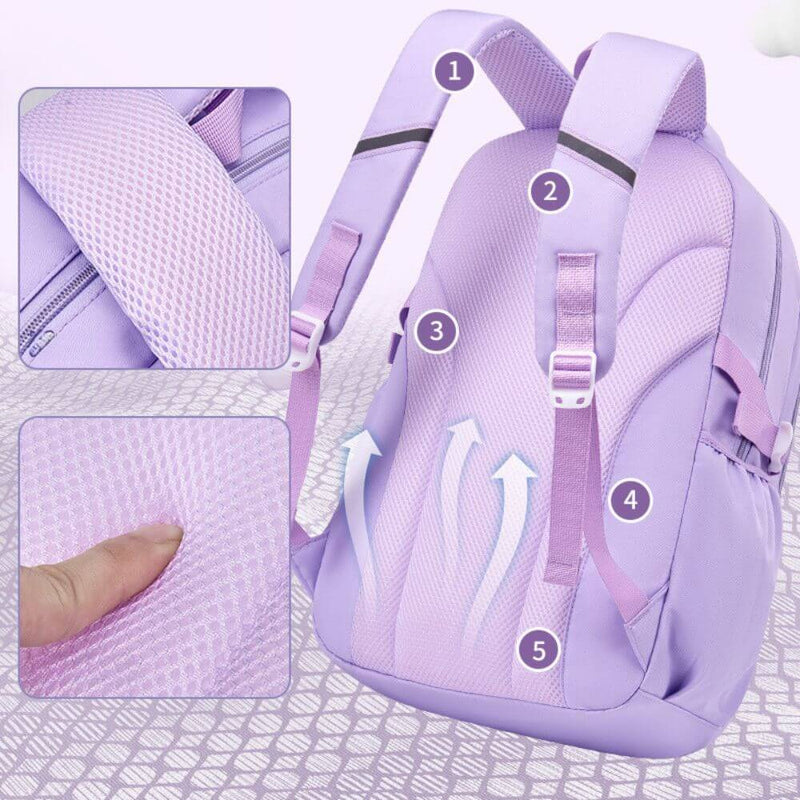 Solid Color Classic Style Backpack