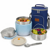 Large Insulated Lunch Box & Food Jar 1200ml & 1500ml - 12-Hour Hot or Cold Container for Adults with Insulated Lunch Bag