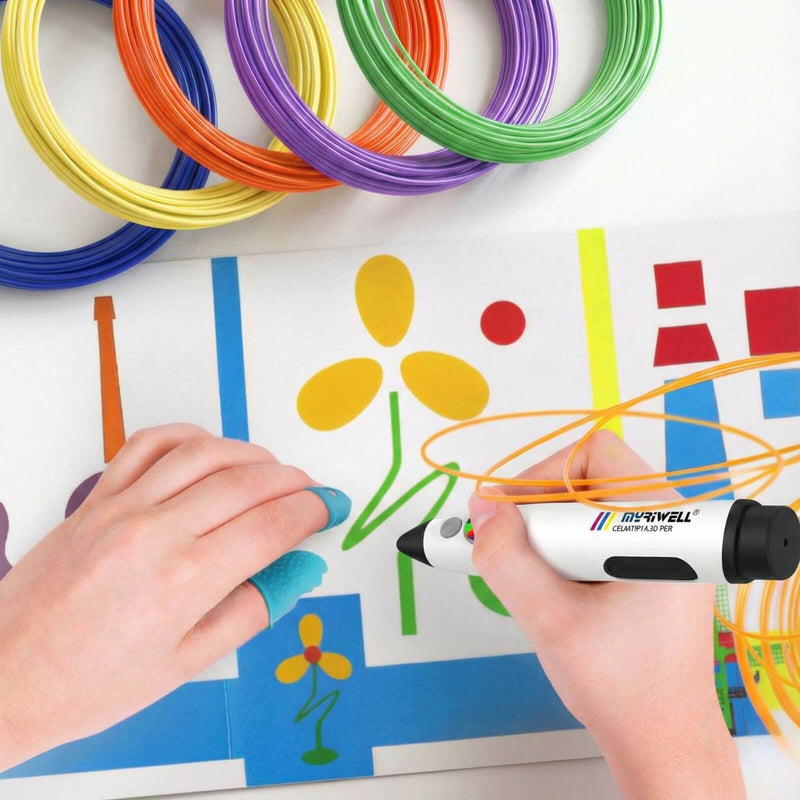 3D Pen Filament Refills PLA 1.75mm – 20 Vibrant Colors Starter Pack – Non-Toxic, Odorless & No Clogging