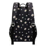 Daisy print school backpack NZ with padded shoulder straps