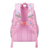 School bag with padded back panel, adjustable chest strap and reflective strips