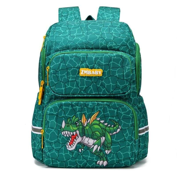 Green Dinosaur Boys School Bags
