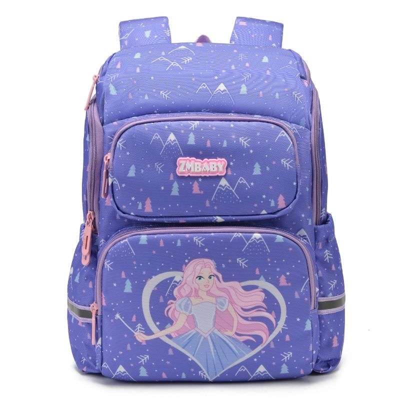 Purple Heart Princess Girls School Bags