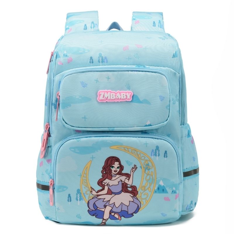 Pale Blue Moon Princess Girls School Bags