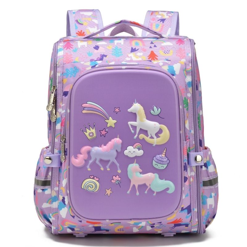 Purple Unicorn Girls School Bags