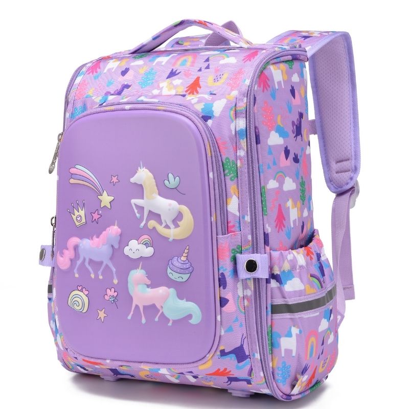 School Bag For Girls NZ Purple Unicorn Kids Backpack Happy Kid school-bag-for-girls-nz-purple-unicorn-kids-backpack-happy-kid