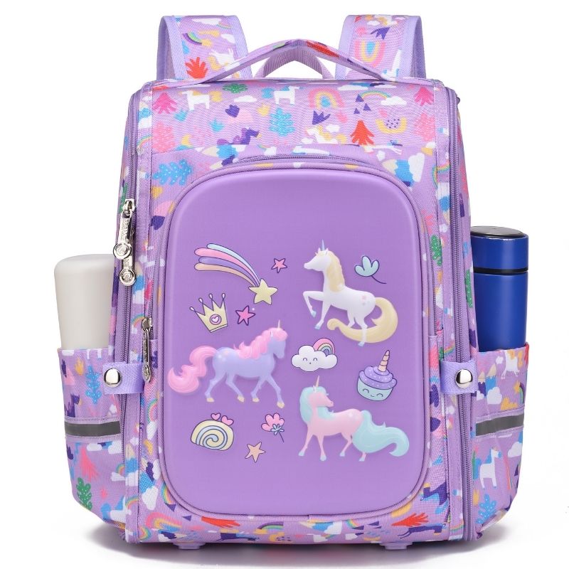 Purple Unicorn Girls School Bags