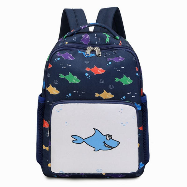 toddler backpack baby shark navy blue
