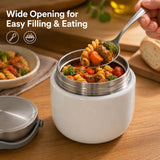 Large Insulated Lunch Box & Food Jar 1200ml & 1500ml - 12-Hour Hot or Cold Container for Adults with Insulated Lunch Bag