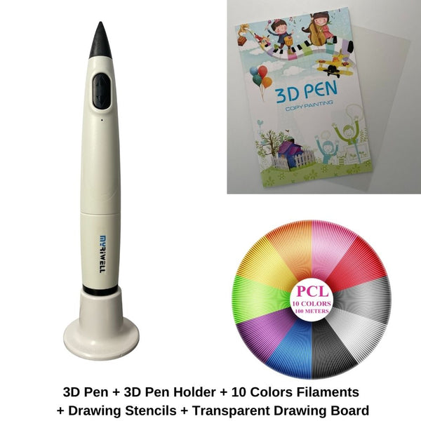 Kids 3D Pen 10 Colors Filaments Bundle