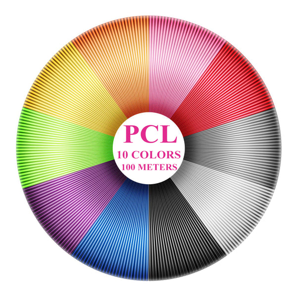 3D Printing Pen PCL Filament Refills 10 Colors