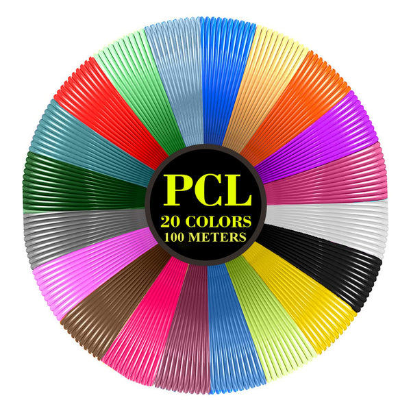 3D Printing Pen PCL Filament Refills 20 Colors