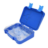 Leak Proof Bento Lunch Box with Removable Ice Pack for Kids Blue